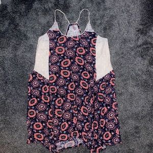 Beautiful boho linen & lace summer dress